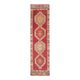 Vintage Turkish Hand-Knotted Wool Cotton Pink Runner Rug 88x342