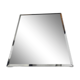 Vintage mirror with silver metal frame to hang