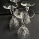 4 verres en cristal taillé