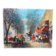 Beautiful antique painting hst gena pechaubes - paris - small format 27 / 21.5 cm