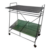 Side table • Vintage serving trolley • Vinyl record holder