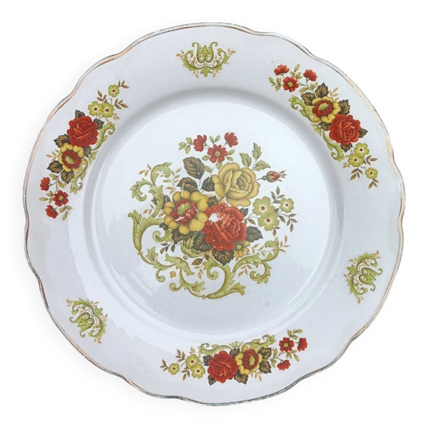 Assiette plate Digoin Sarreguemines