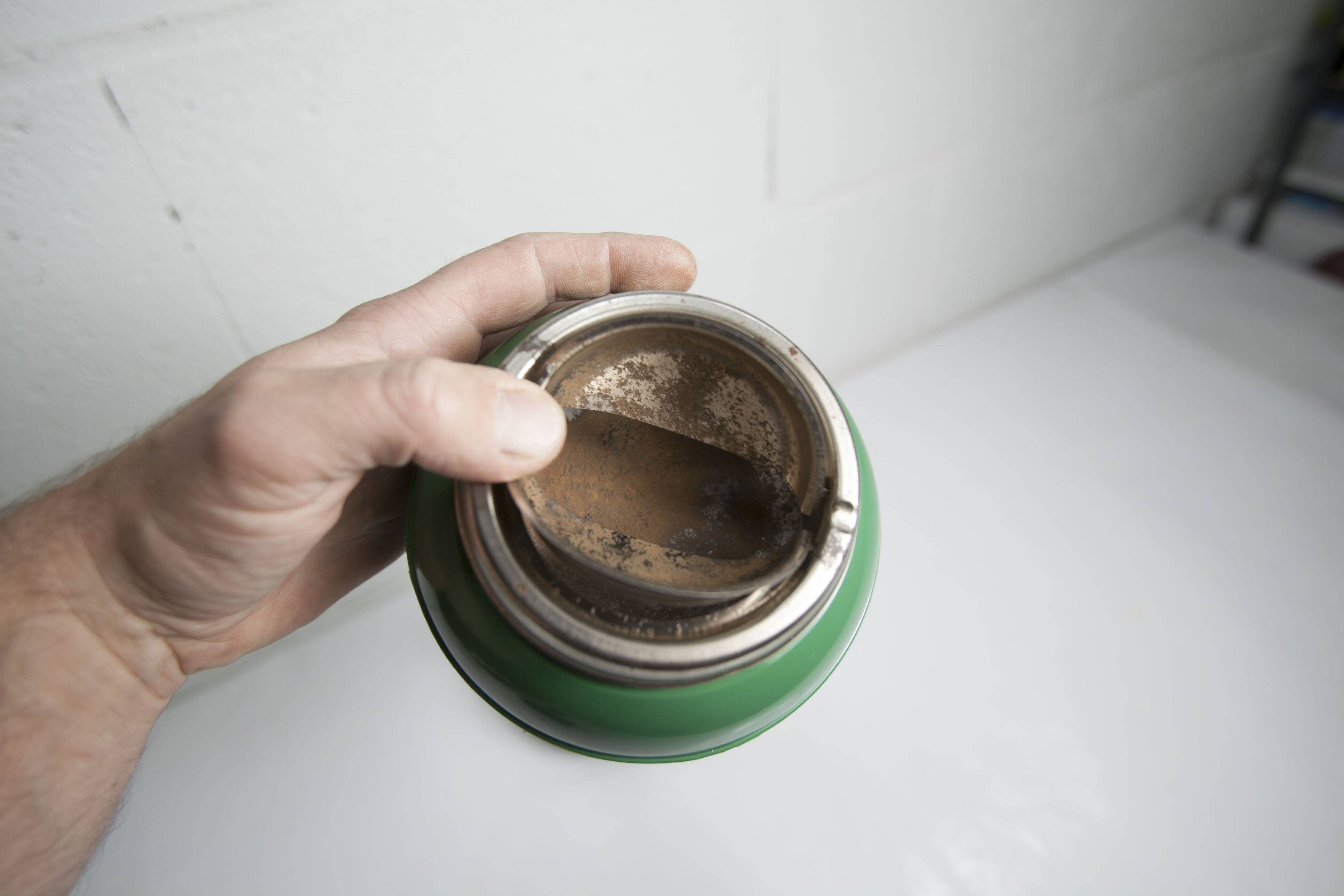 Space age ashtray 1970 italian design green