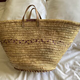 Vintage straw basket