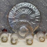 Daum Nancy crystal liqueur service