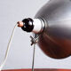 Industrial czechoslovak metal table lamp, 1960s