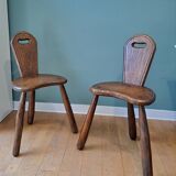 Pair of Brutalist Chairs