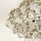 Vintage crystal ceiling light decorated with leaves and clusters – Spain