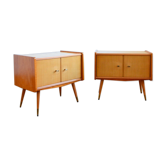 Pair of vintage bedside 1960s