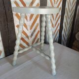 Light gray green tripod stool 1960