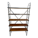 String wood and metal shelf