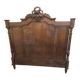 Antique oak headboard