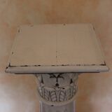 Egyptian style wooden fluted column capital