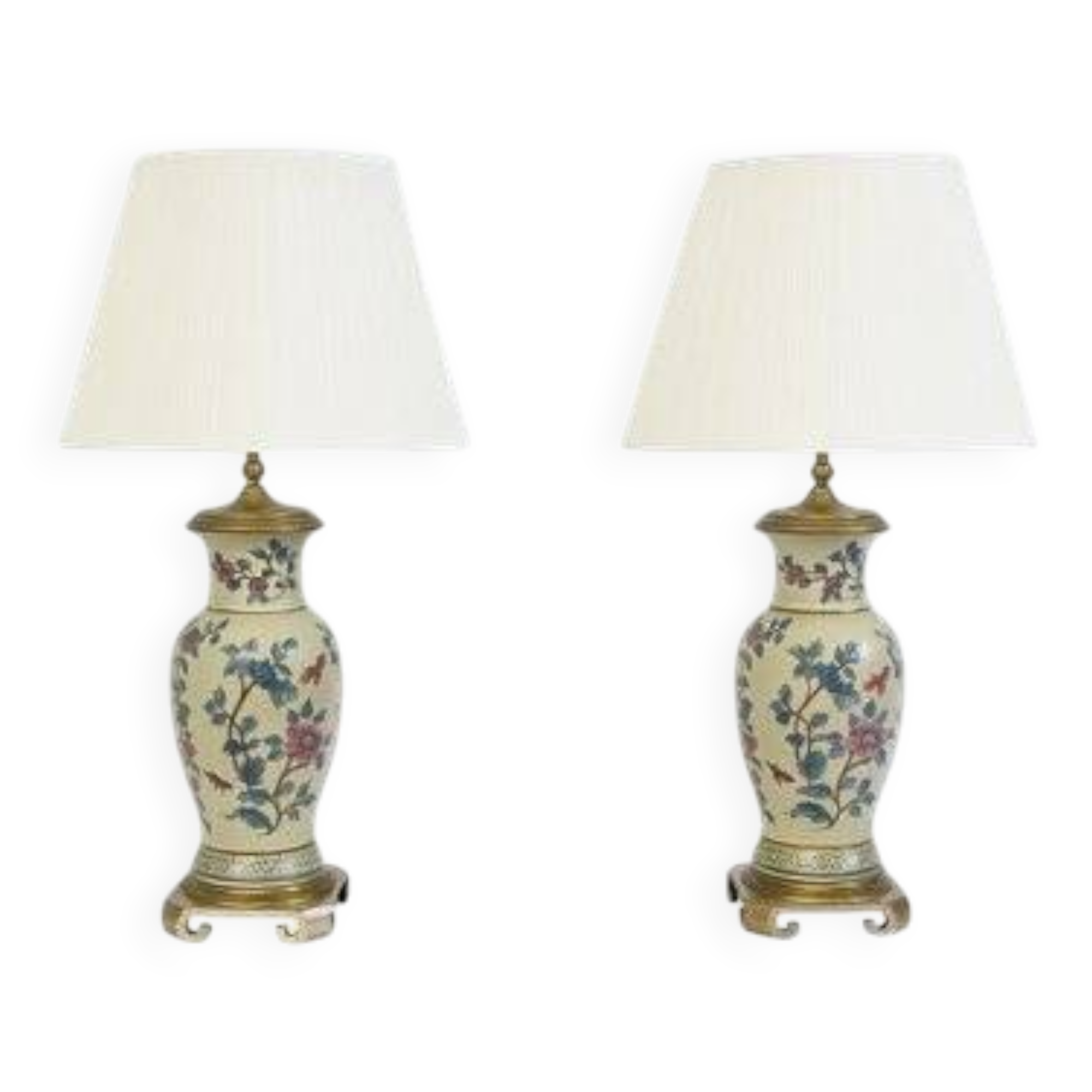 Paire de lampes de salon de l' hôtel George V Paris Maison Chapman USA