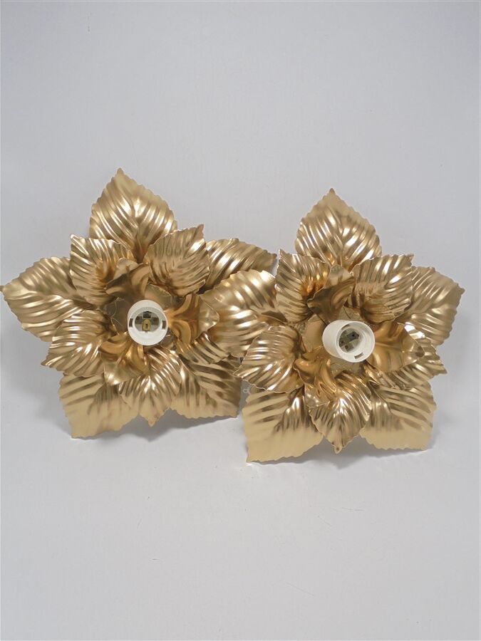 Duo d'appliques fleurs
