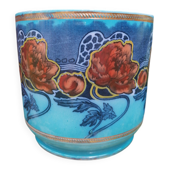Cache Pot art deco en céramique Kelmscott