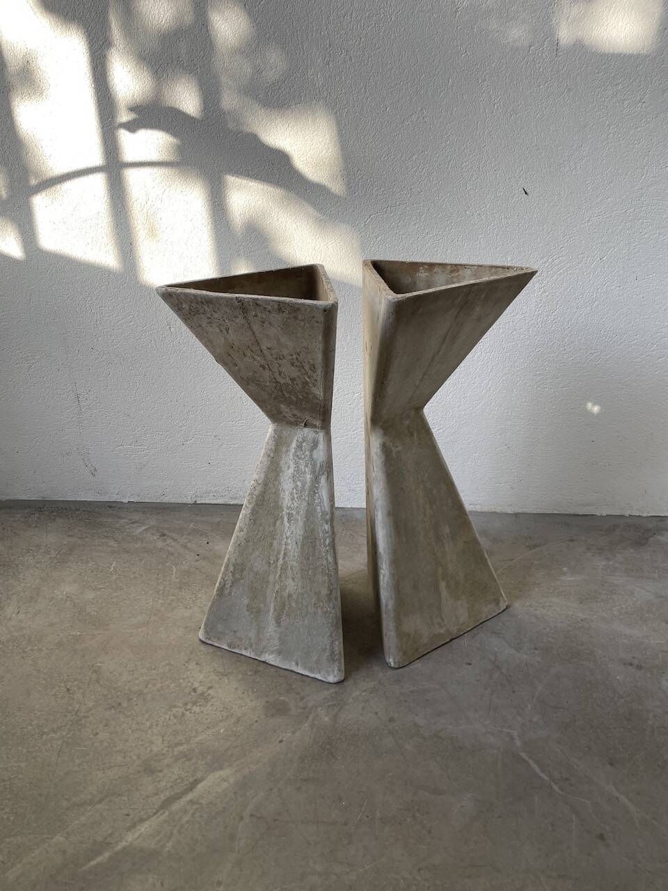 Planters jardinières fibrociment triangulaires