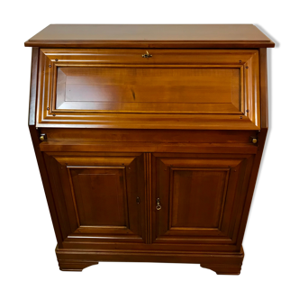 Ensemble bureau secretaire en merisier avec chaise ideal espace reduit