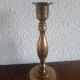 Antique brass candle holder