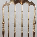 Paire de chaises Chiavarine, laiton