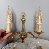 Applique double en bronze, style louis XVI