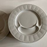 Set of 6 porcelain asparagus plates 1960