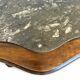 serpentine nightstands in walnut Art Deco