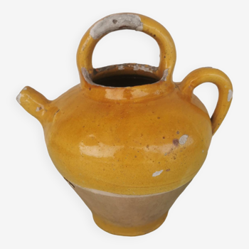 Yellow stoneware jug