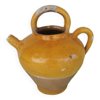 Yellow stoneware jug