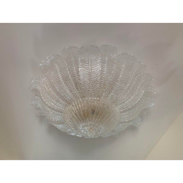Pair of Murano glass ceiling lights