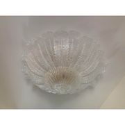 Paire de plafonniers en verre de Murano