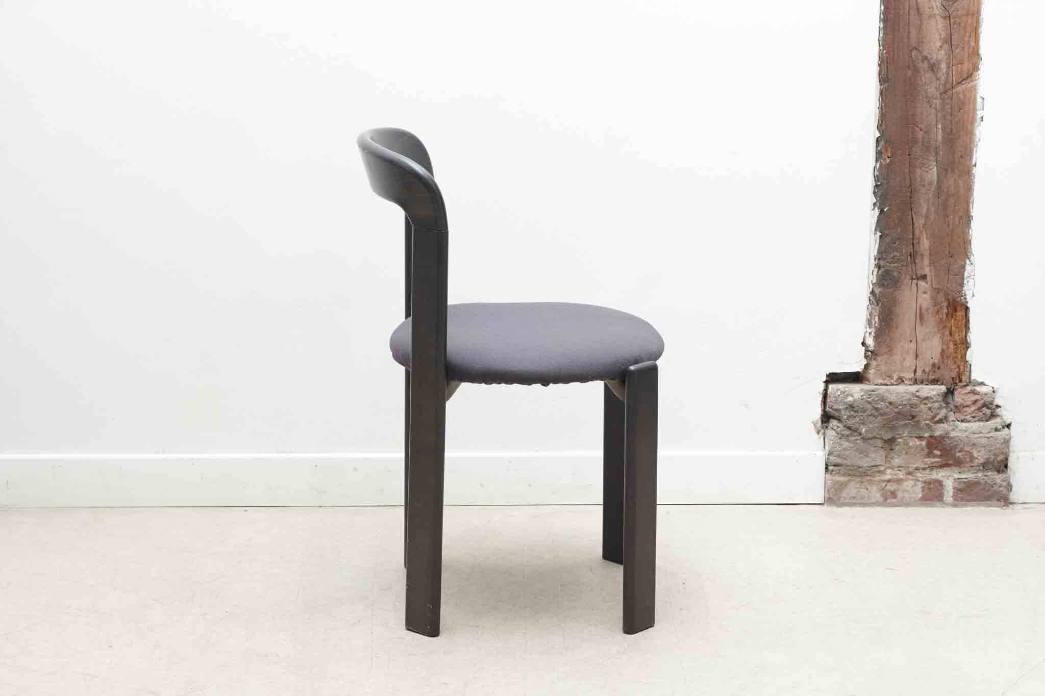 Bruno Rey chair by Kusch+co in anthracite - upholstered seat