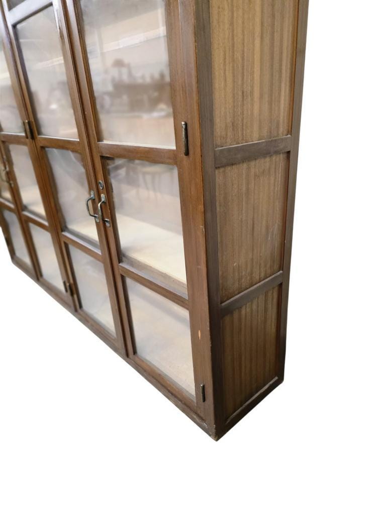 XL vintage display cabinet / laboratory cupboard / bookshelf