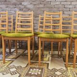 Set of 8 Scandinavian chairs from the 1970s