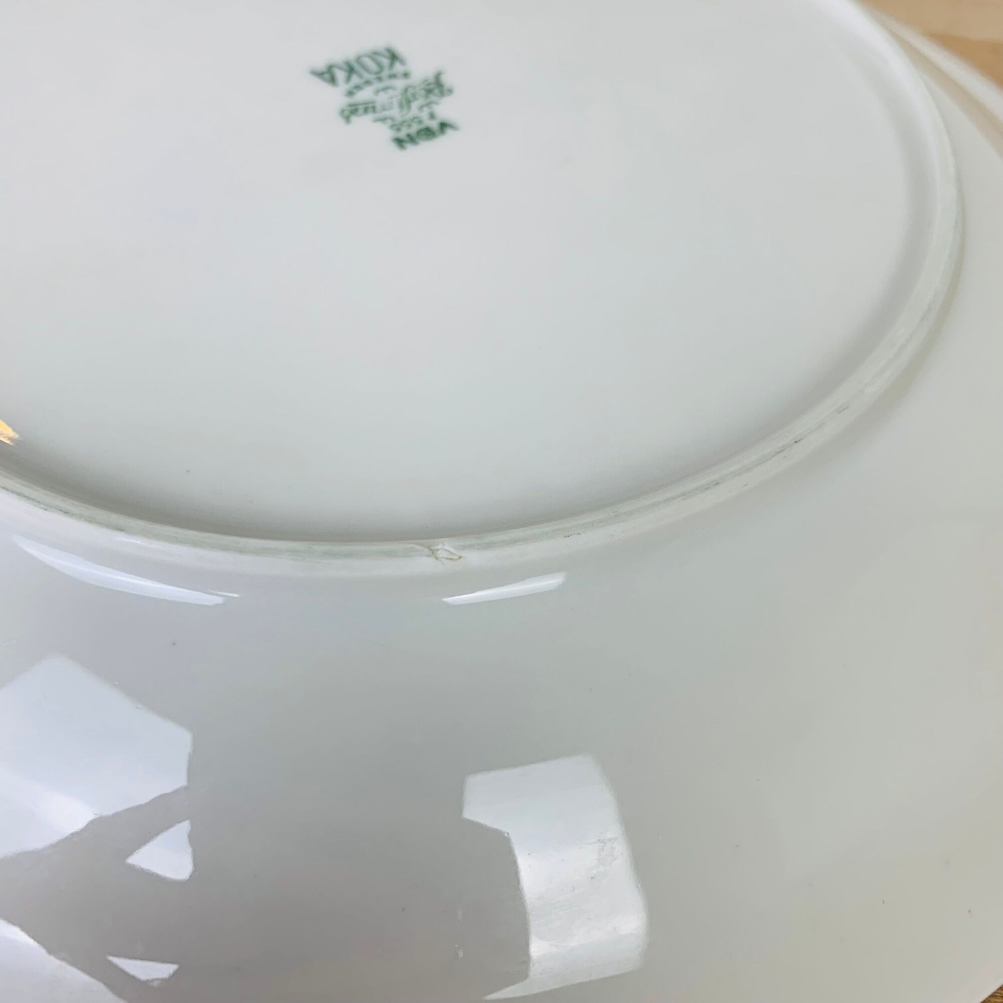 8 Koka ceramic flat plates by Rörstrand Sweden, Scandinavian