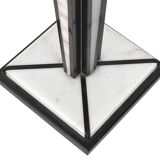 Black and white marble column