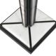 Black and white marble column