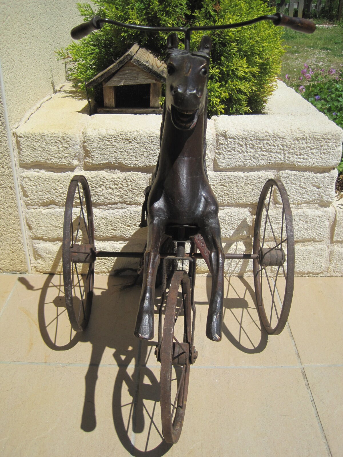Jouet à Remonter éléphant Sur Tricycle - Figurine En étain Vintage - Décoration Rétro Ou Cadeau Collection - 7