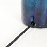 Rare Jørgen Holstein ceramic table lamp / mid-century Danish modern design / lamp / turquoise / 1960s / 1970s
