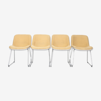 Set of 4 Houtoku for Artifort Spirit dining chairs, Japan 1970