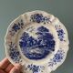 Set of 6 small plates in earthenware from Sarreguemines France, model "Romantic"