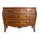 Louis XV style commode in marquetry and marble
