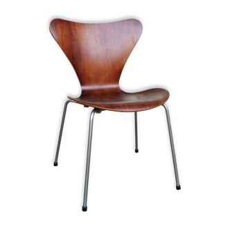 Chair teak 3107 butterfly series Arne Jacobsen for Fritz Hansen, Teak 1950s
