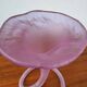 Old blown glass cornucopia vase