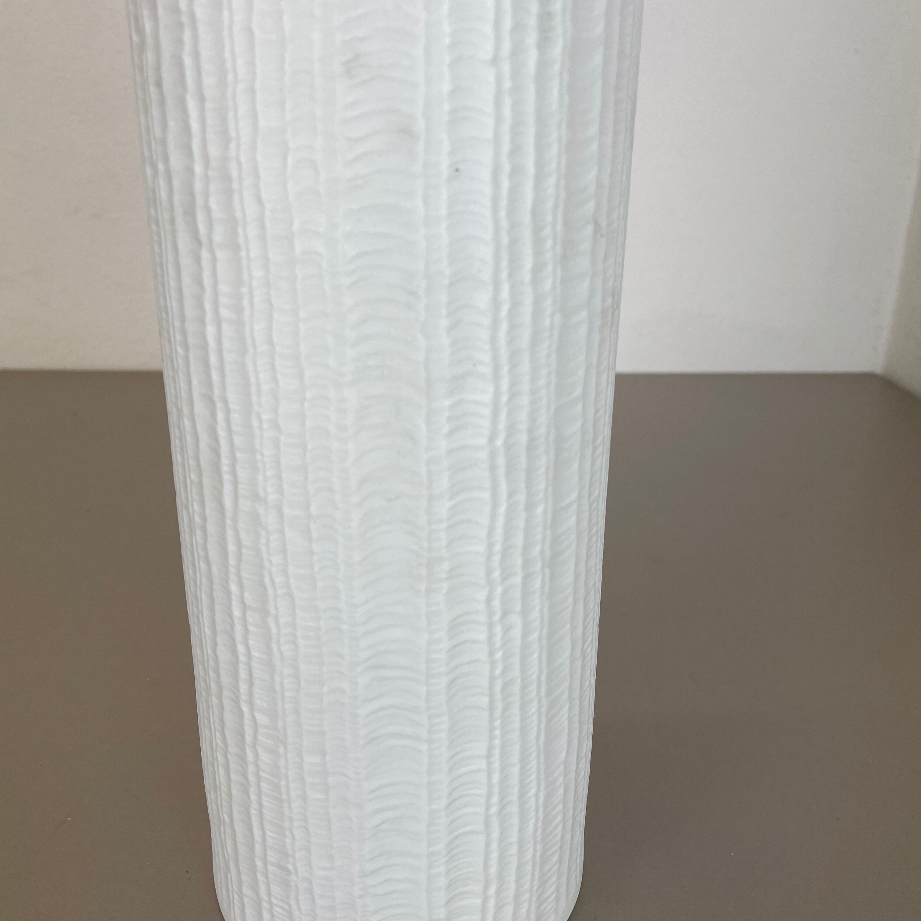 Large 32cm Op Art Vase Vase Heinrich Fuchs for Hutschenreuther, Germany, 1970s