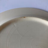 6 flat antique plates in blue white earthenware