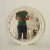 Vintage round resin mirror from the 60s/70s