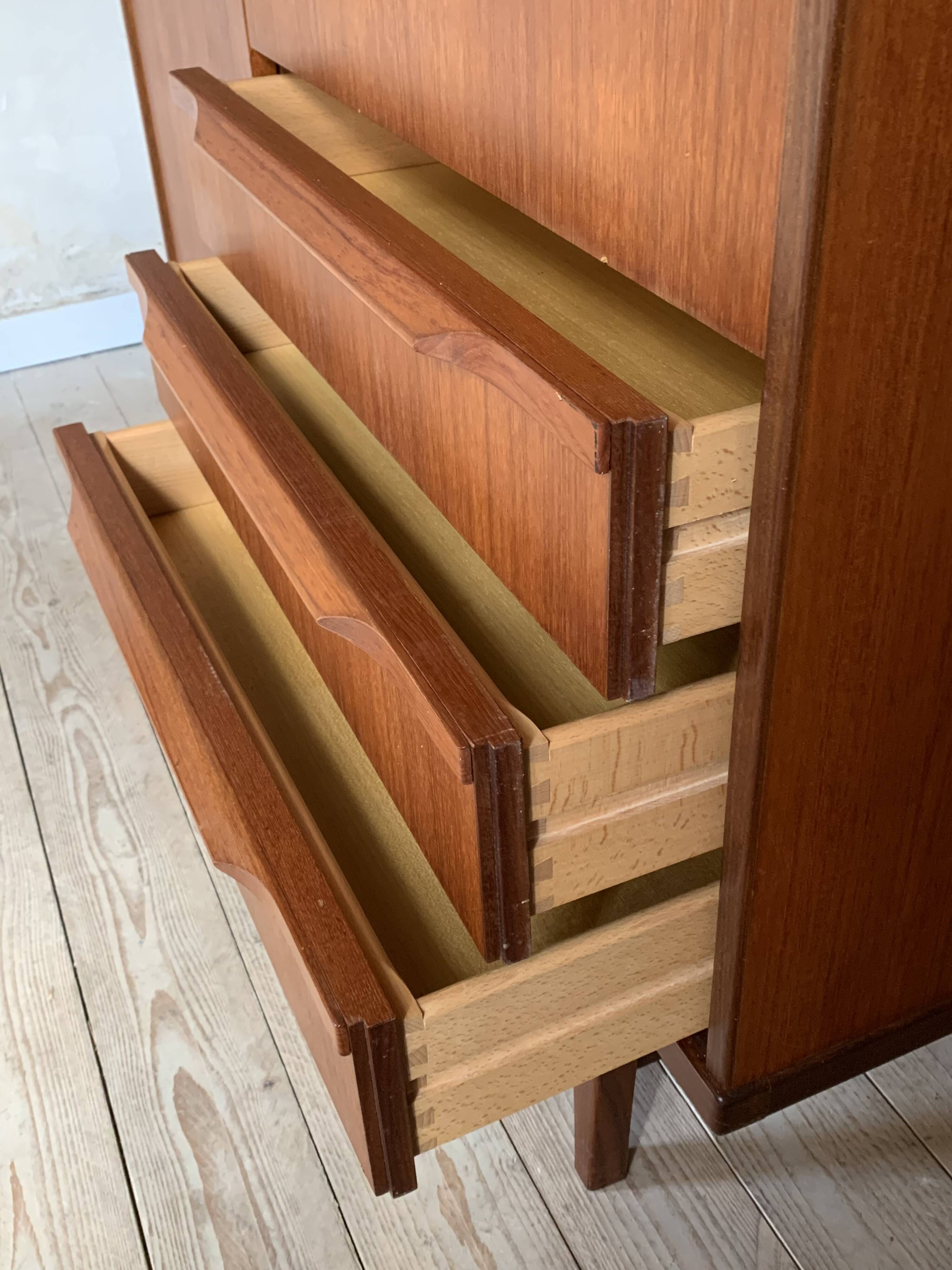 Vintage Scandinavian teak wardrobe