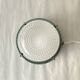Large porthole wall light Holophane CE 200 glass and cast iron