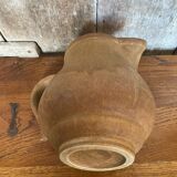 Ancien pichet rhodaceram grès beige made in france vintage
